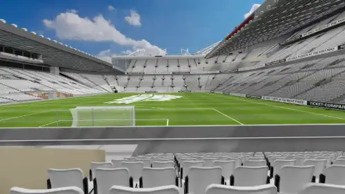 View from Section E136 at Old Trafford