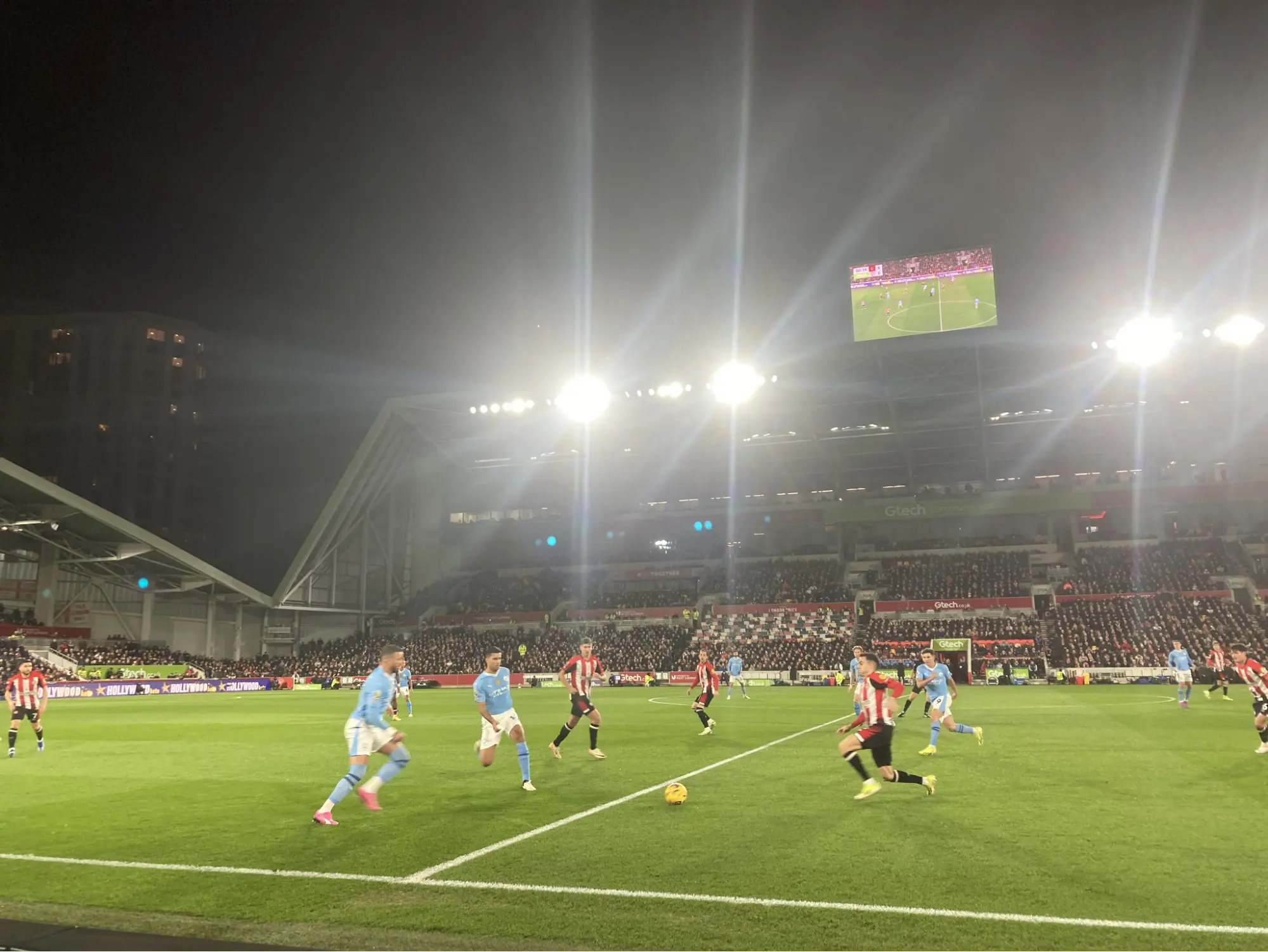 a photo we took from the lower longside tier in which we had a great view of the entire match