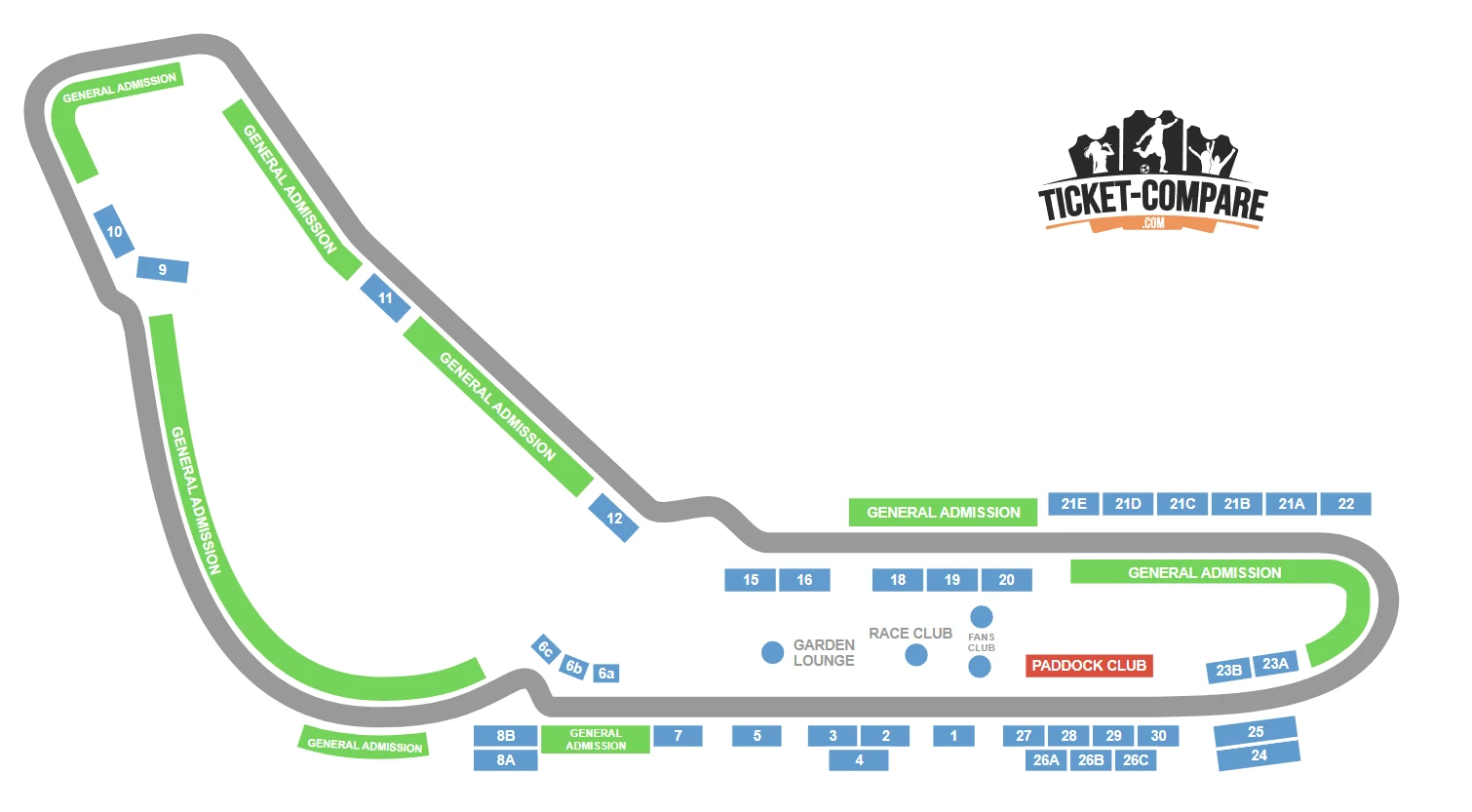 Autodromo Nazionale Monza Seating Plan