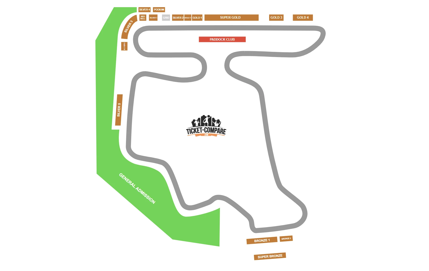 Hungaroring Seating Plan