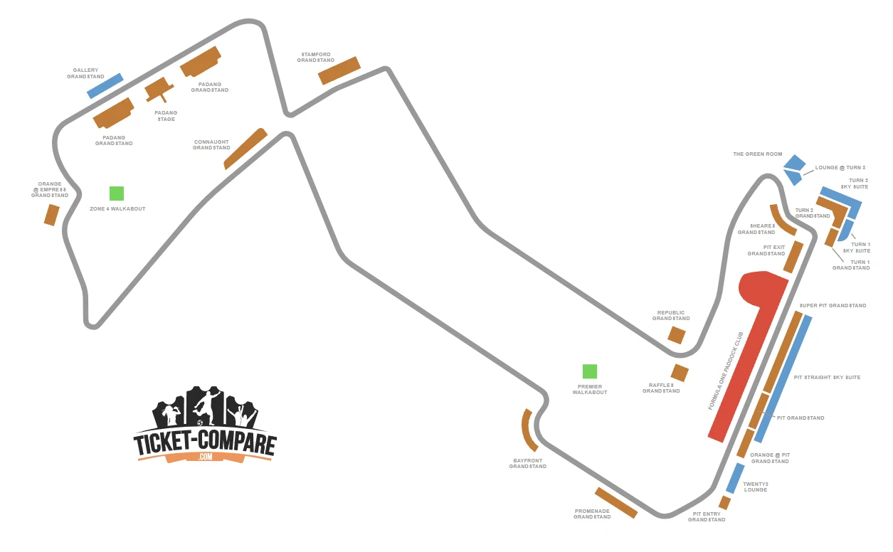 Marina Bay Street Circuit Seating Plan