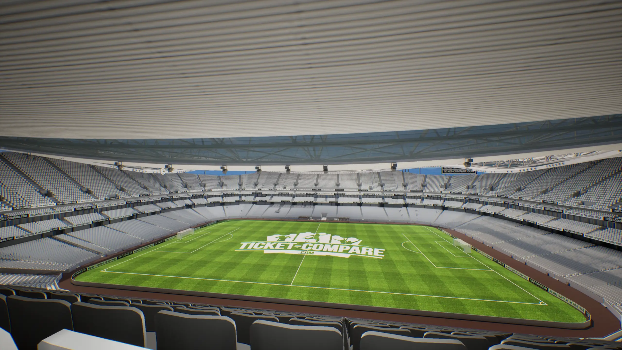 Illustartion of Emirates Stadium East Stand Upper Tier view