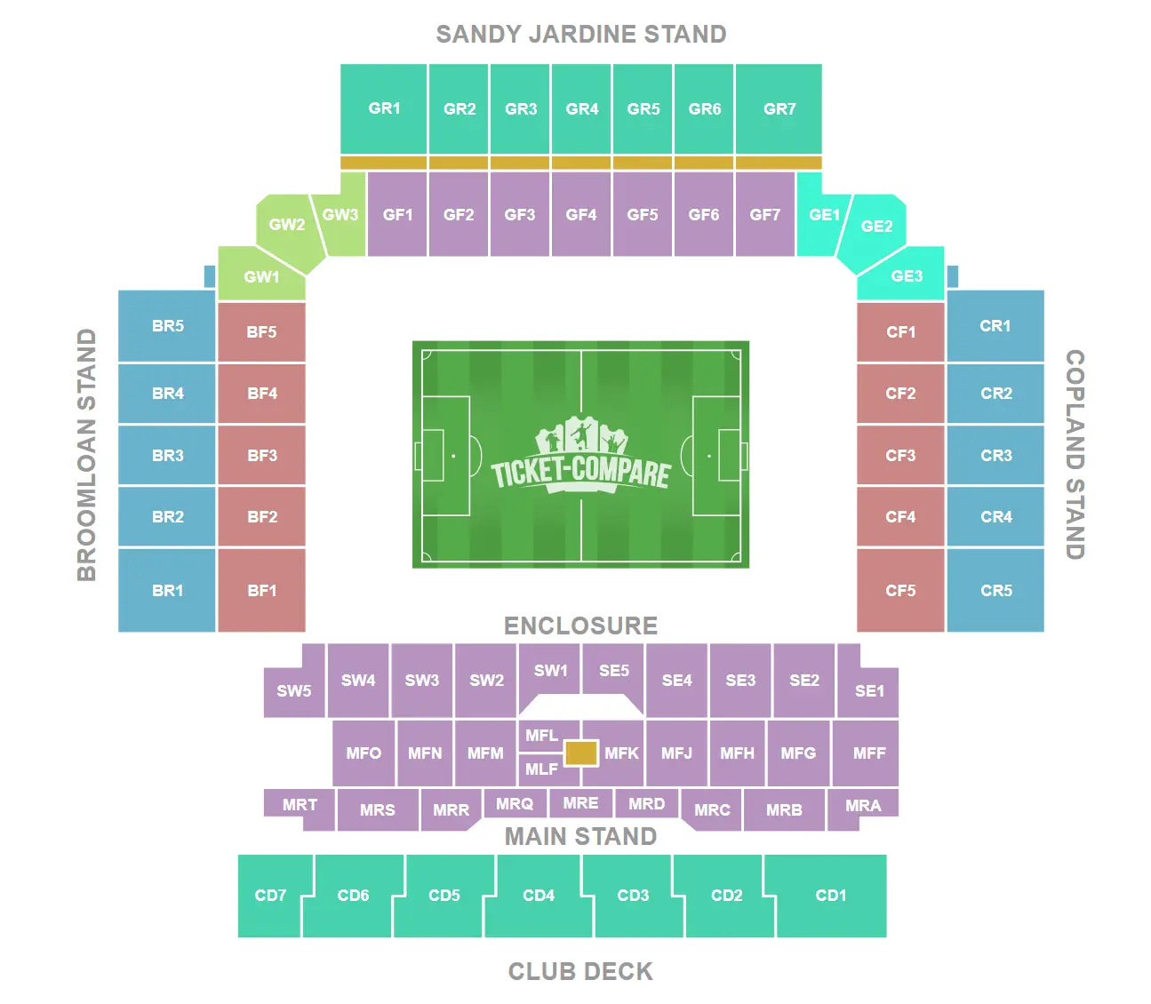 Ibrox Stadium Seating Plan