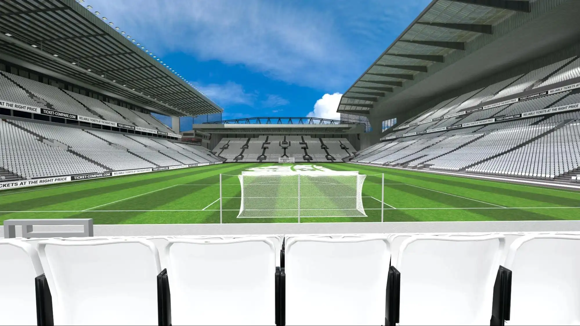 Illustartion of Anfield Stadium Road Stand view