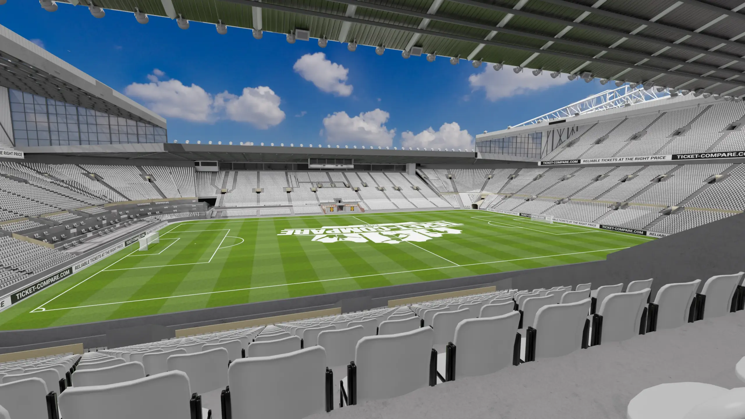 illustration of Old Trafford's Block n2405 view