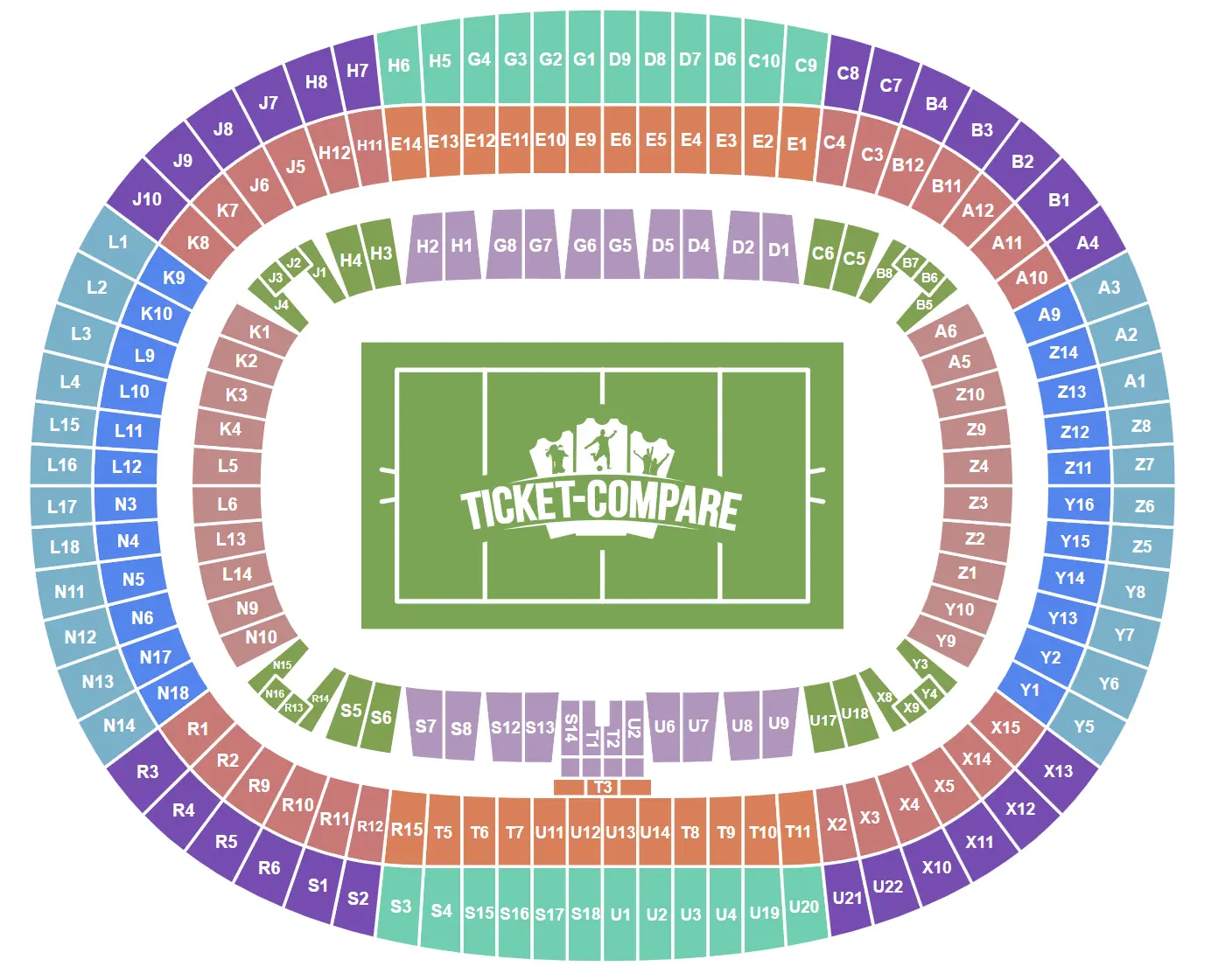Stade de France Seating Plan