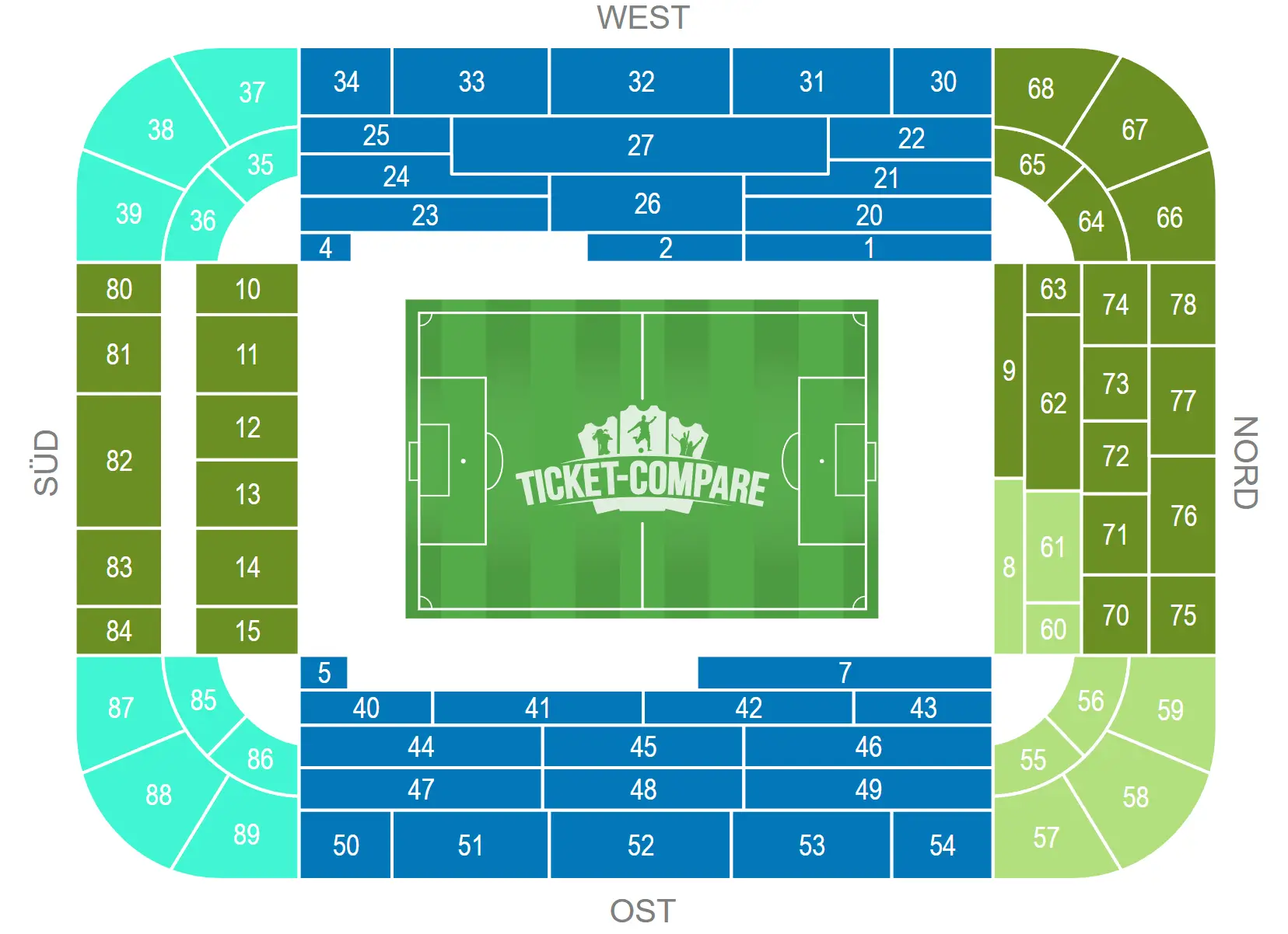 Signal Iduna Park Seating Plan