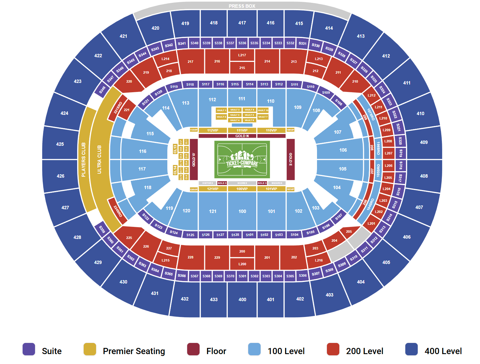Capital One Arena - DC Seating Chart