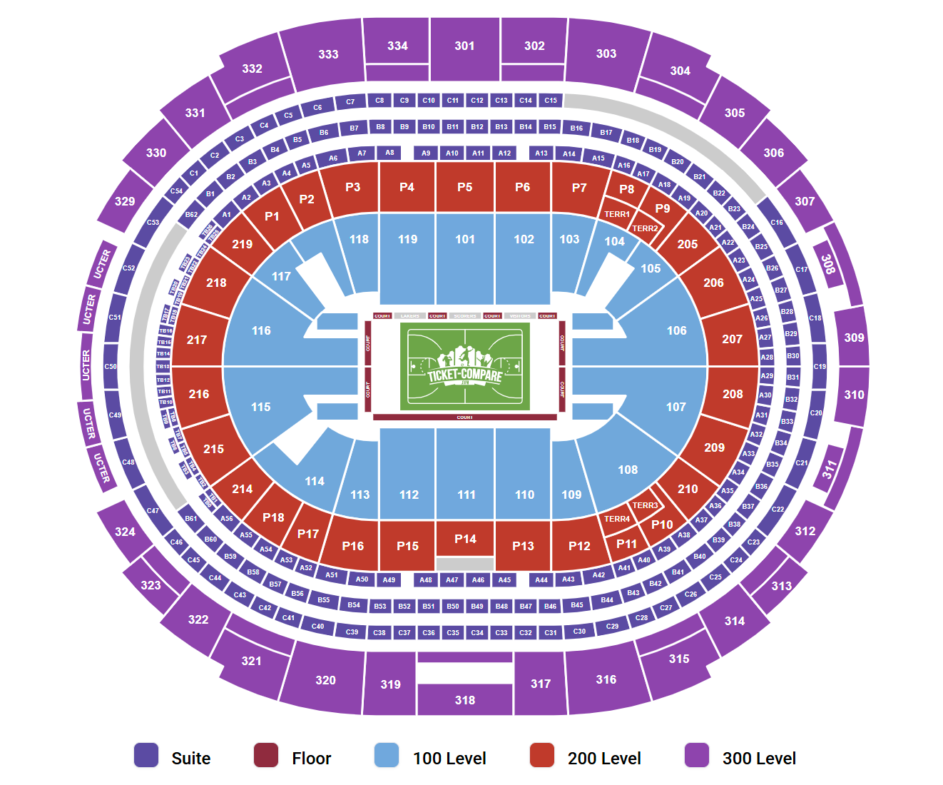 Crypto.com Arena - CA Seating Plan