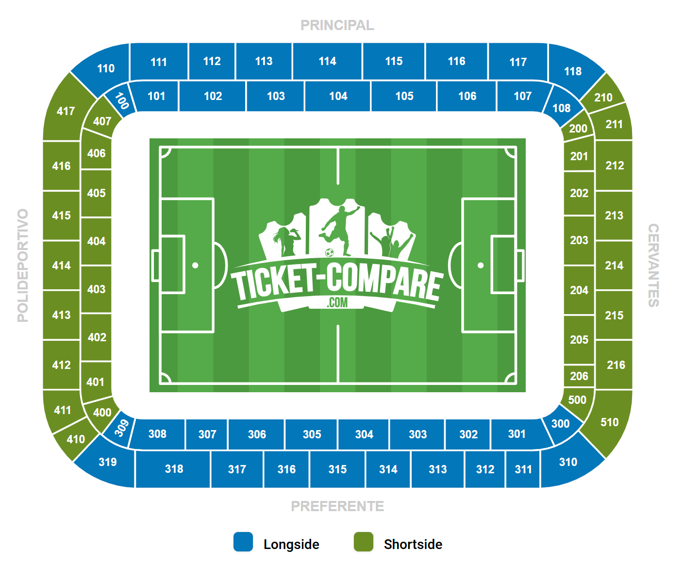 Estadio Mendizorrotza Seating Plan