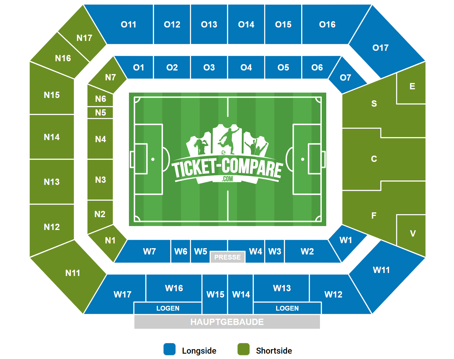Europa-Park Stadion Seating Plan