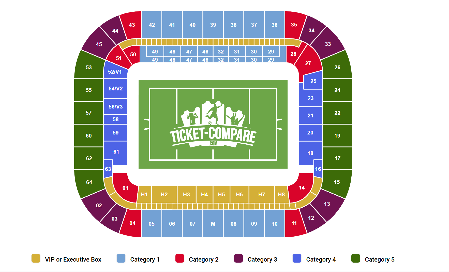Stade Matmut Atlantique Seating Plan