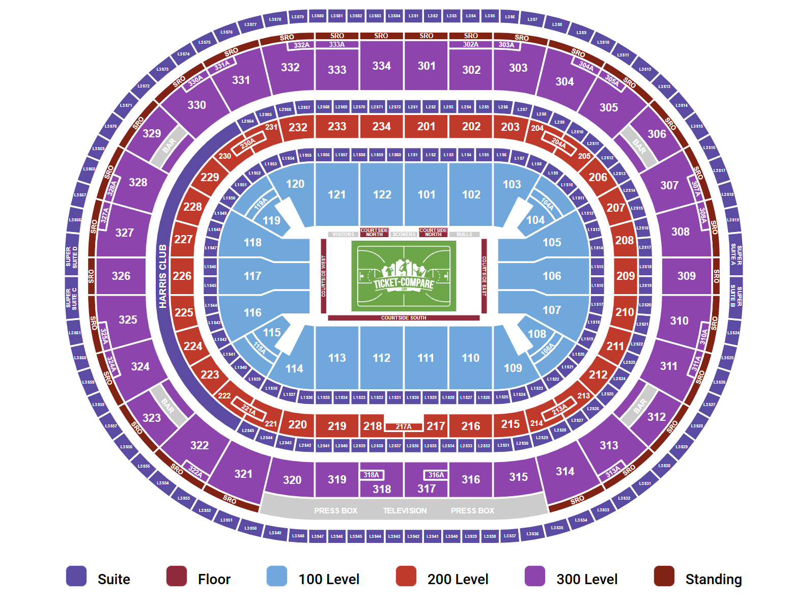 United Center - IL Seating Plan