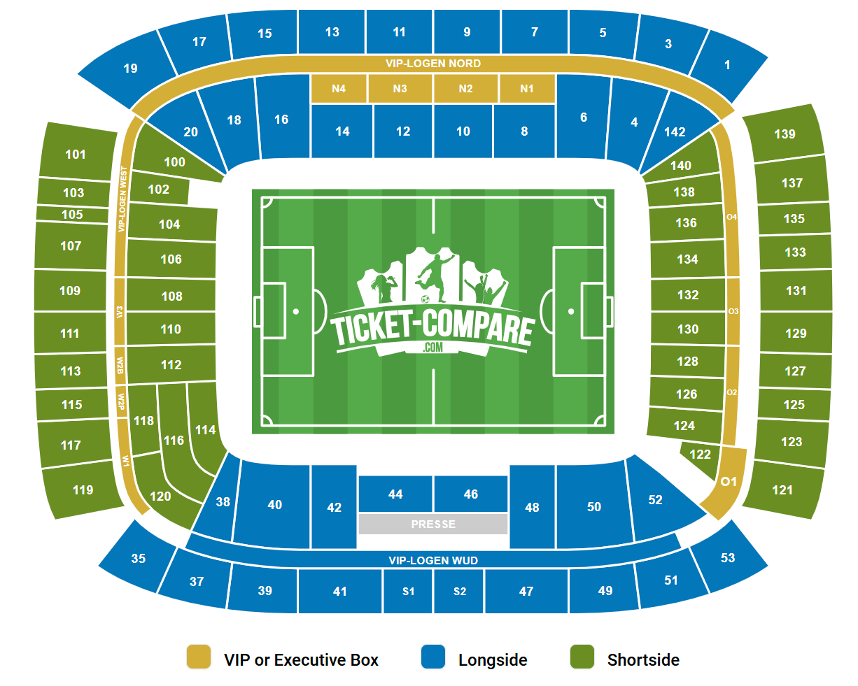 Weserstadion Seating Plan