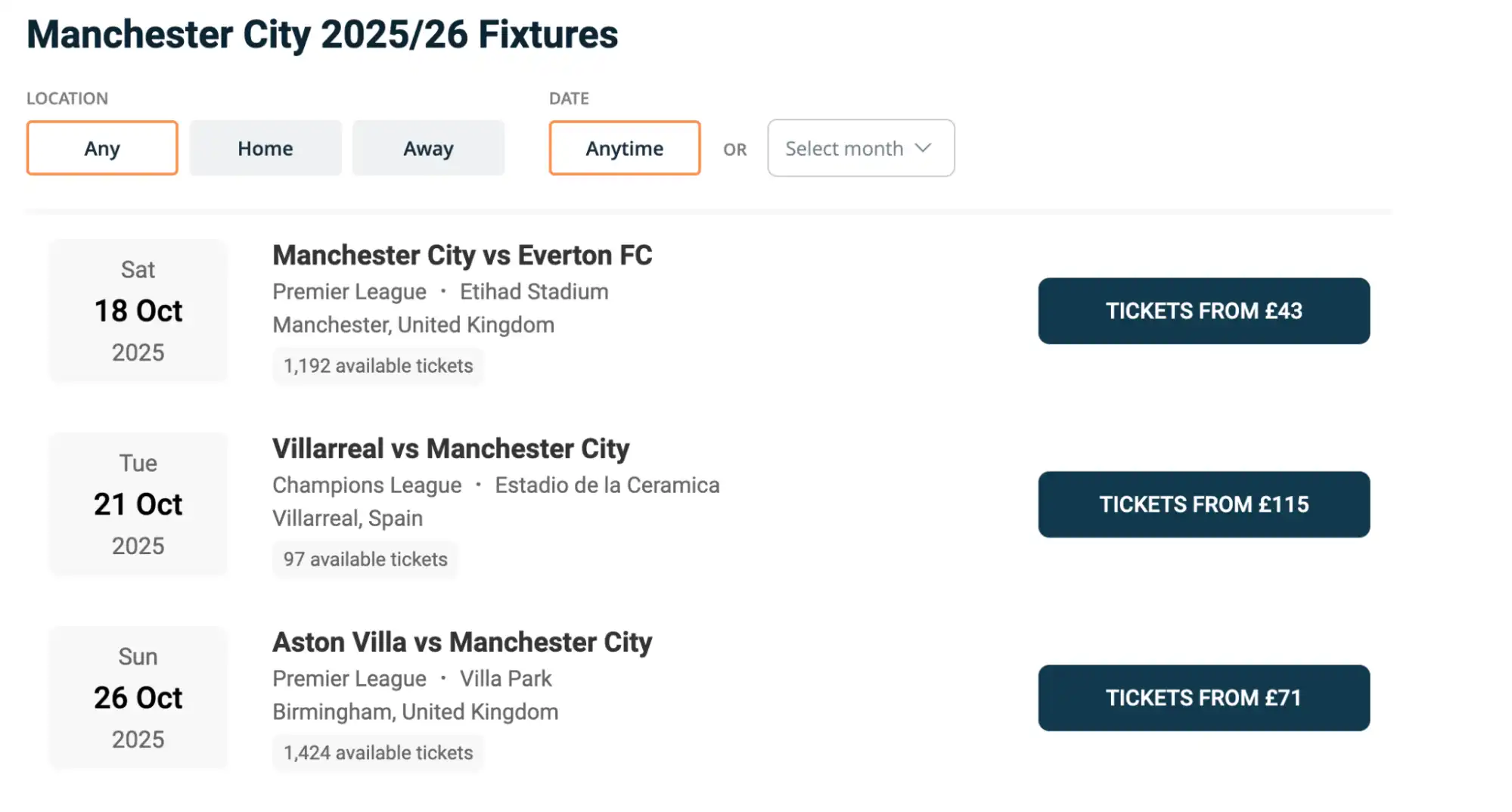 Manchester City Fixtures on www.healtharomatherapy.com
